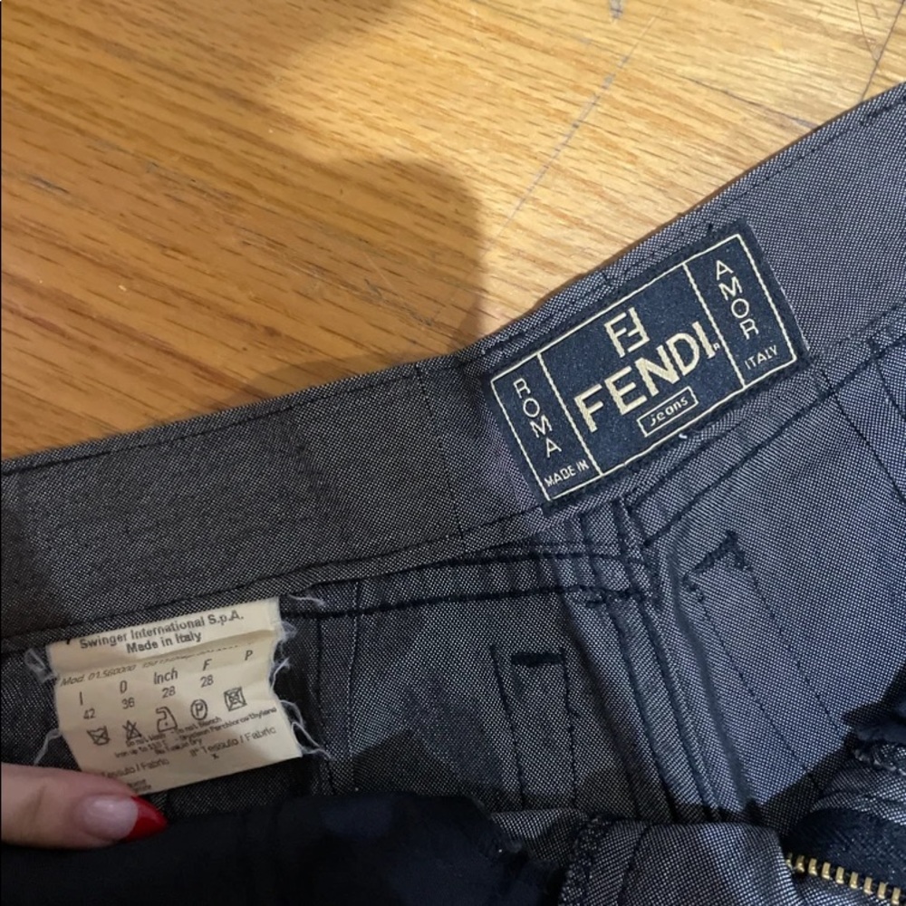 Custom made fendi vintage jeans